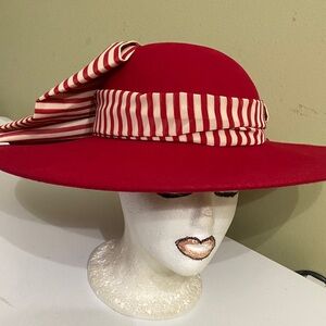 Beautiful Wide Brim Wool Dress Hat/ Church Hat USA